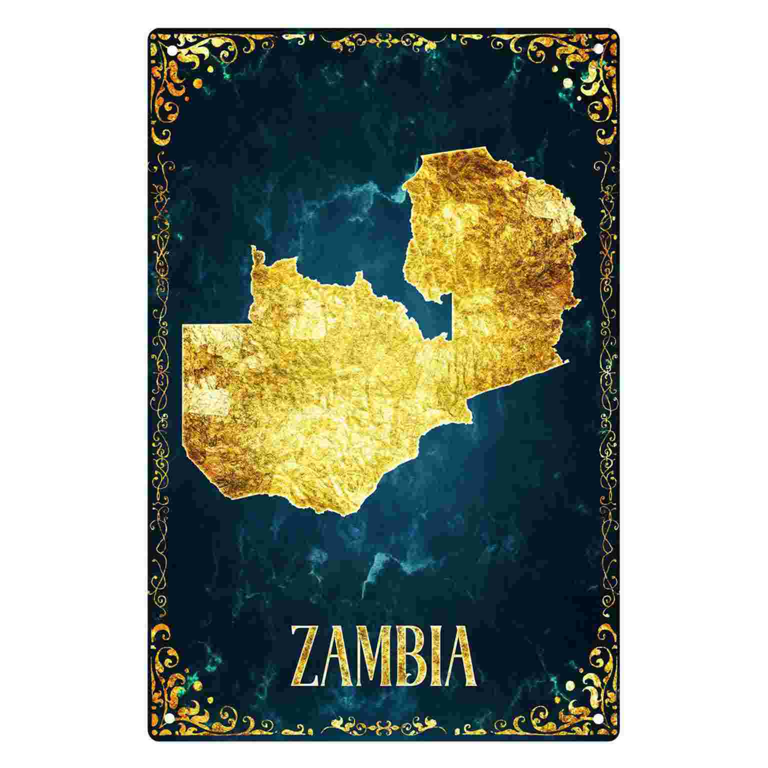 2D FLAT 1pc Zambia Goudfolie K - Home Decor Zambia recensie en prijs