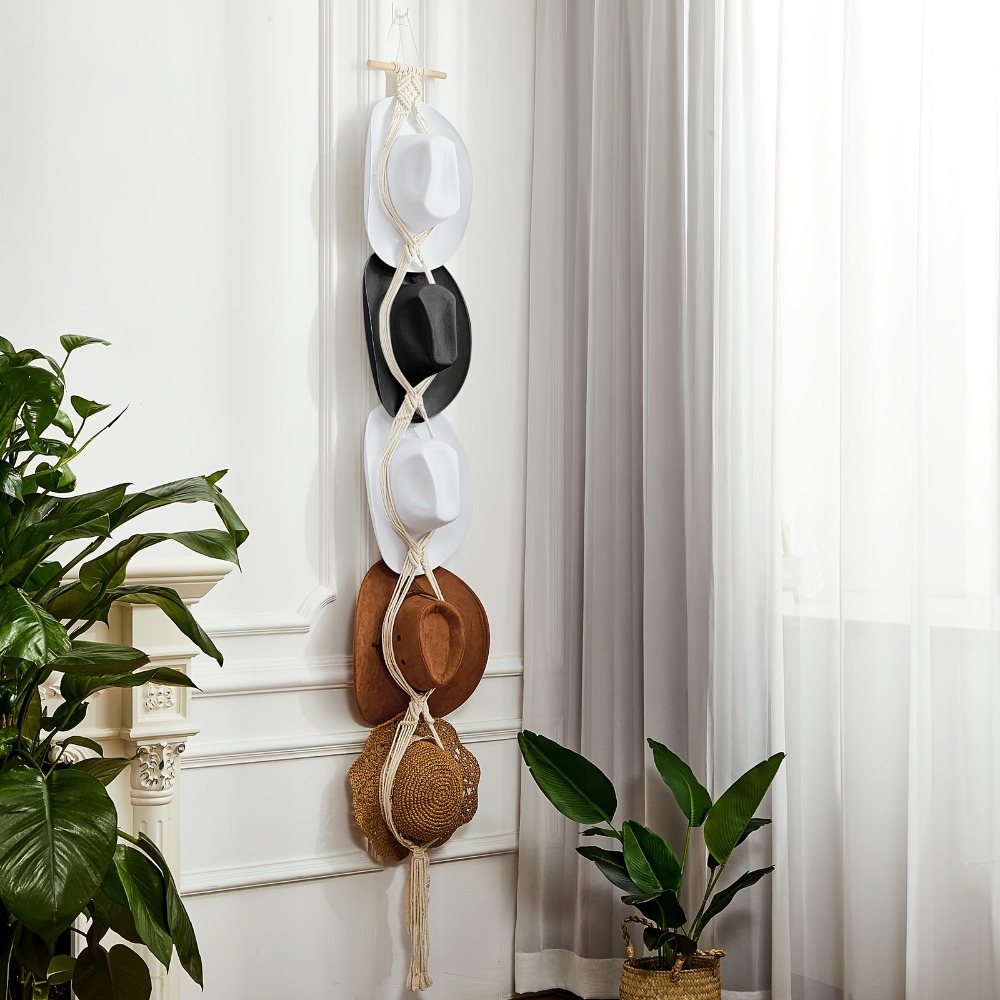 Boheemse macrame hoedenhanger, - Macrame Wall Hanging recensie en prijs