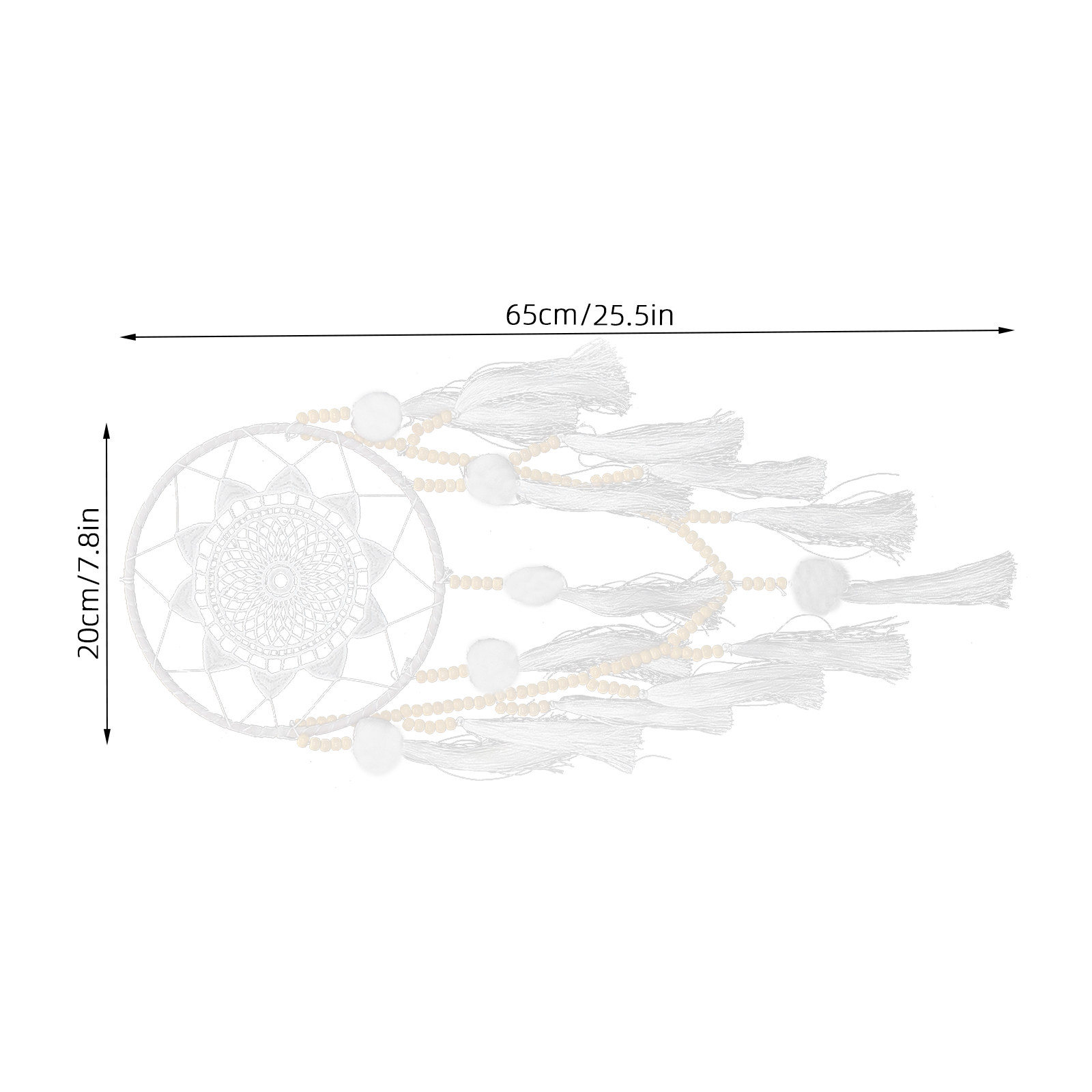 Grote Witte Dromenvanger Bohee - Macrame Wall Hanging recensie en prijs