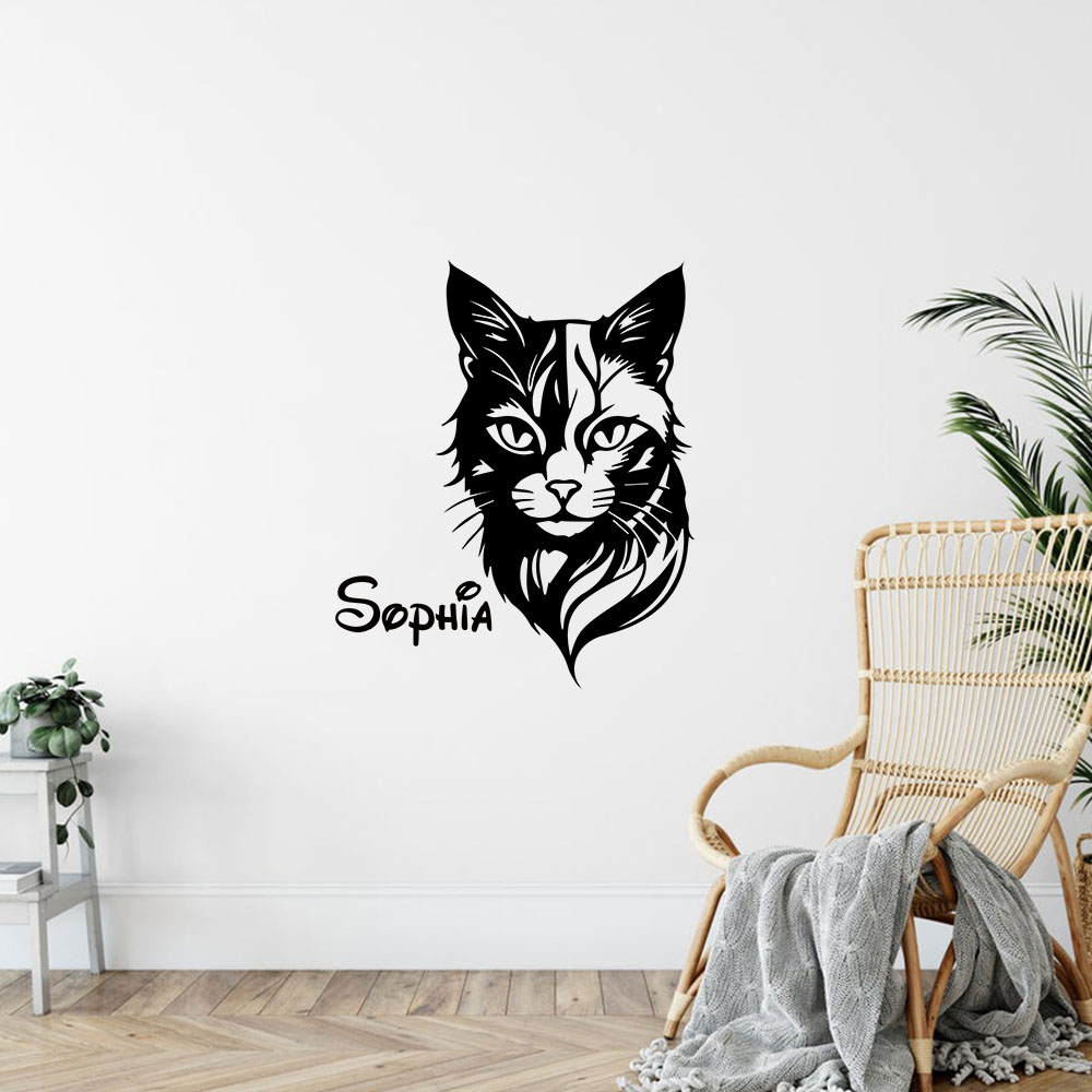 1PC Leuke Kat Gepersonaliseerd - Home Decor Wallpaper recensie en prijs