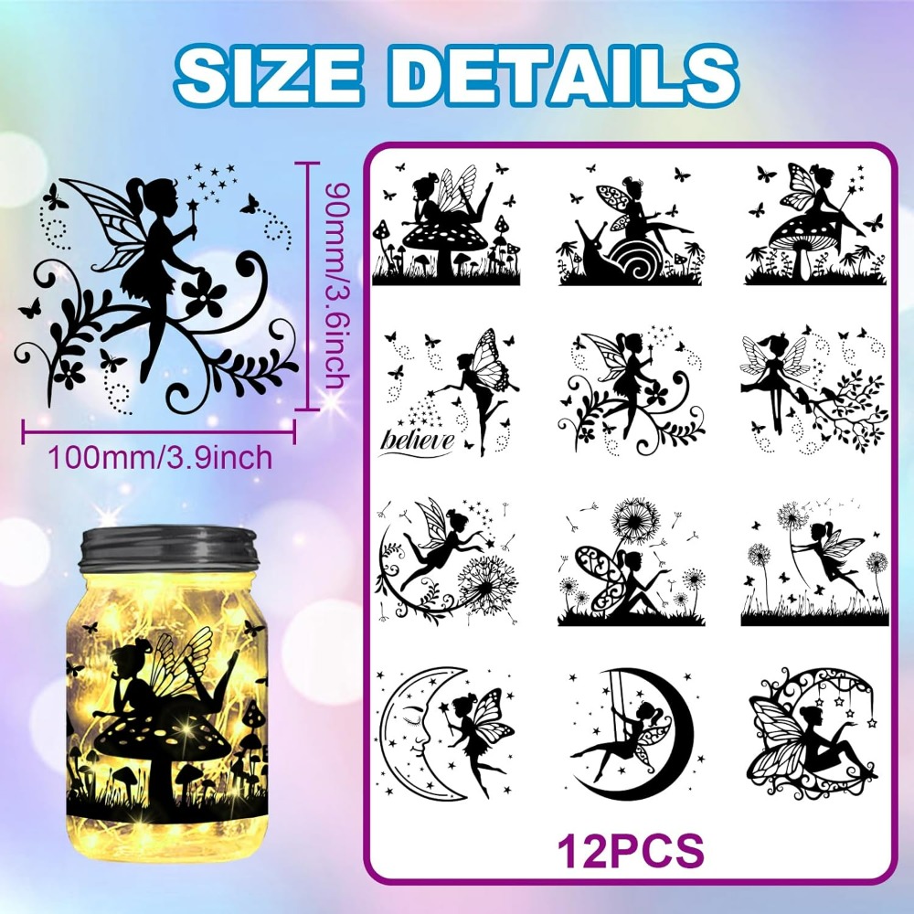Elf Silhouet Pot Uitsparingen  - Home Decor Wallpaper recensie en prijs