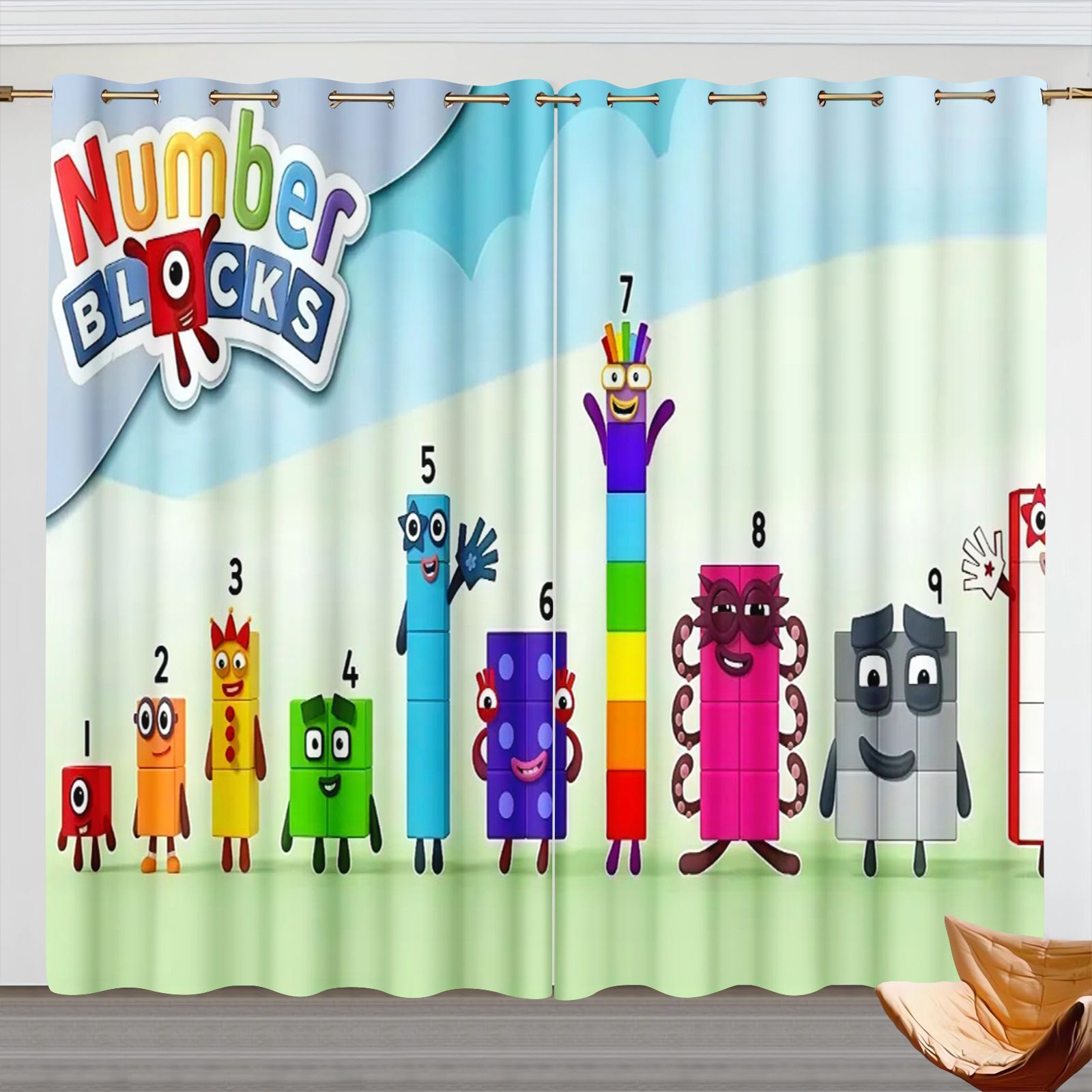 Numberblocks Cartoon Gordijnen - Blackout Curtains recensie en prijs