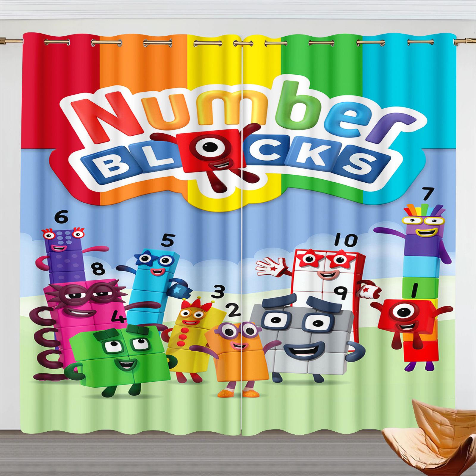 Numberblocks Cartoon Gordijnen - Blackout Curtains recensie en prijs