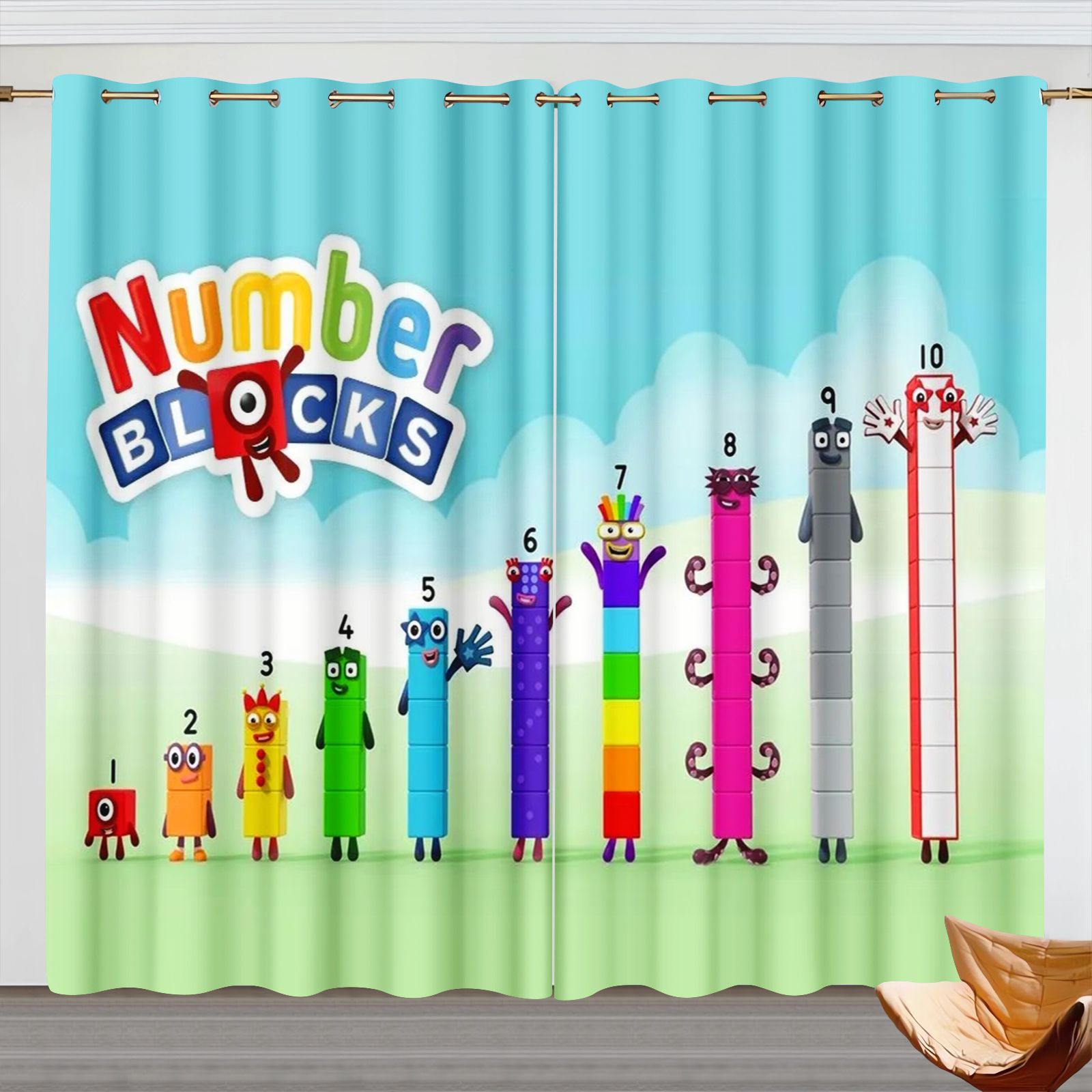 Numberblocks Cartoon Gordijnen - Blackout Curtains recensie en prijs
