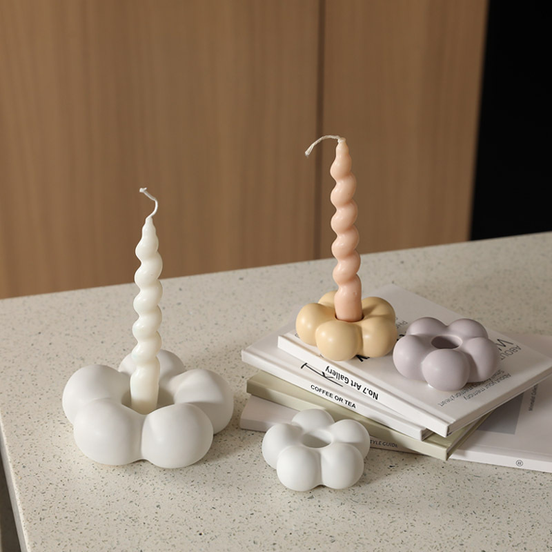 Bloemvormige draagbare witte p - Home Decor White recensie en prijs