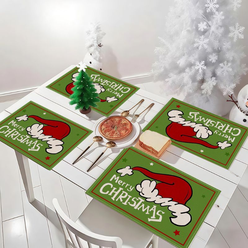 VIKAMA Leuke cartoon kersttafe - Linen Table Runner recensie en prijs