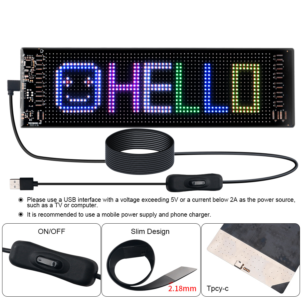 LED Matrix Pixel Panel Scrolle - Home Decor Inspo recensie en prijs