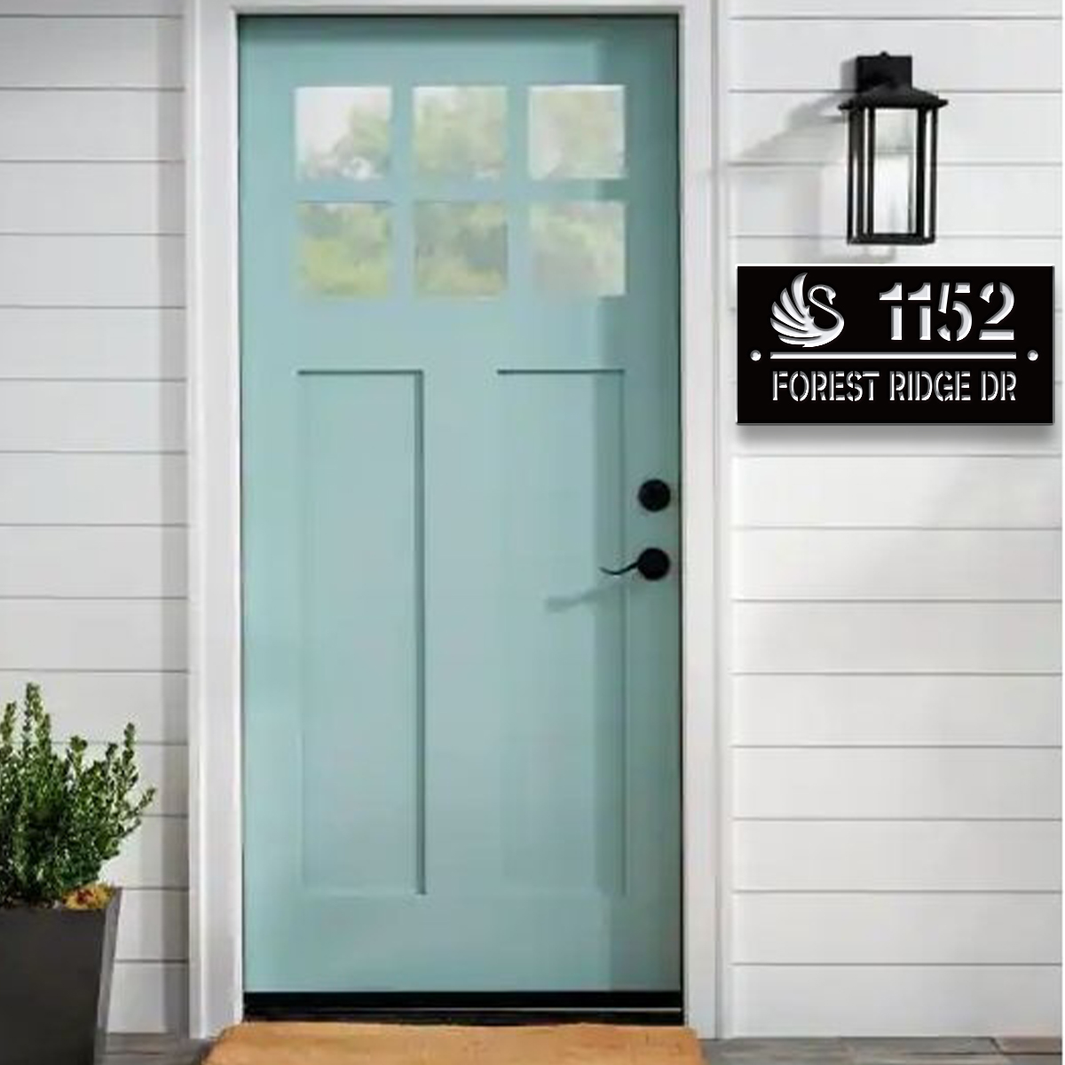 1Pc Custom Zwaan Vis Nummer &  - Home Decor Garden recensie en prijs