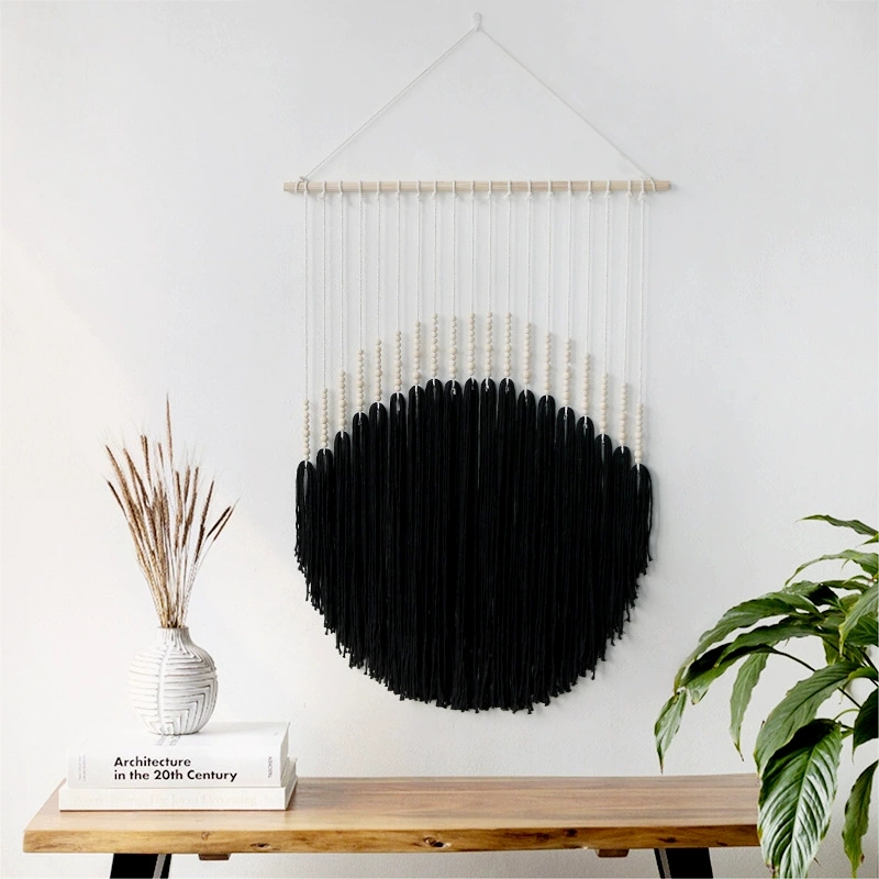 Halve cirkel macrame muur opkn - Macrame Wall Hanging recensie en prijs