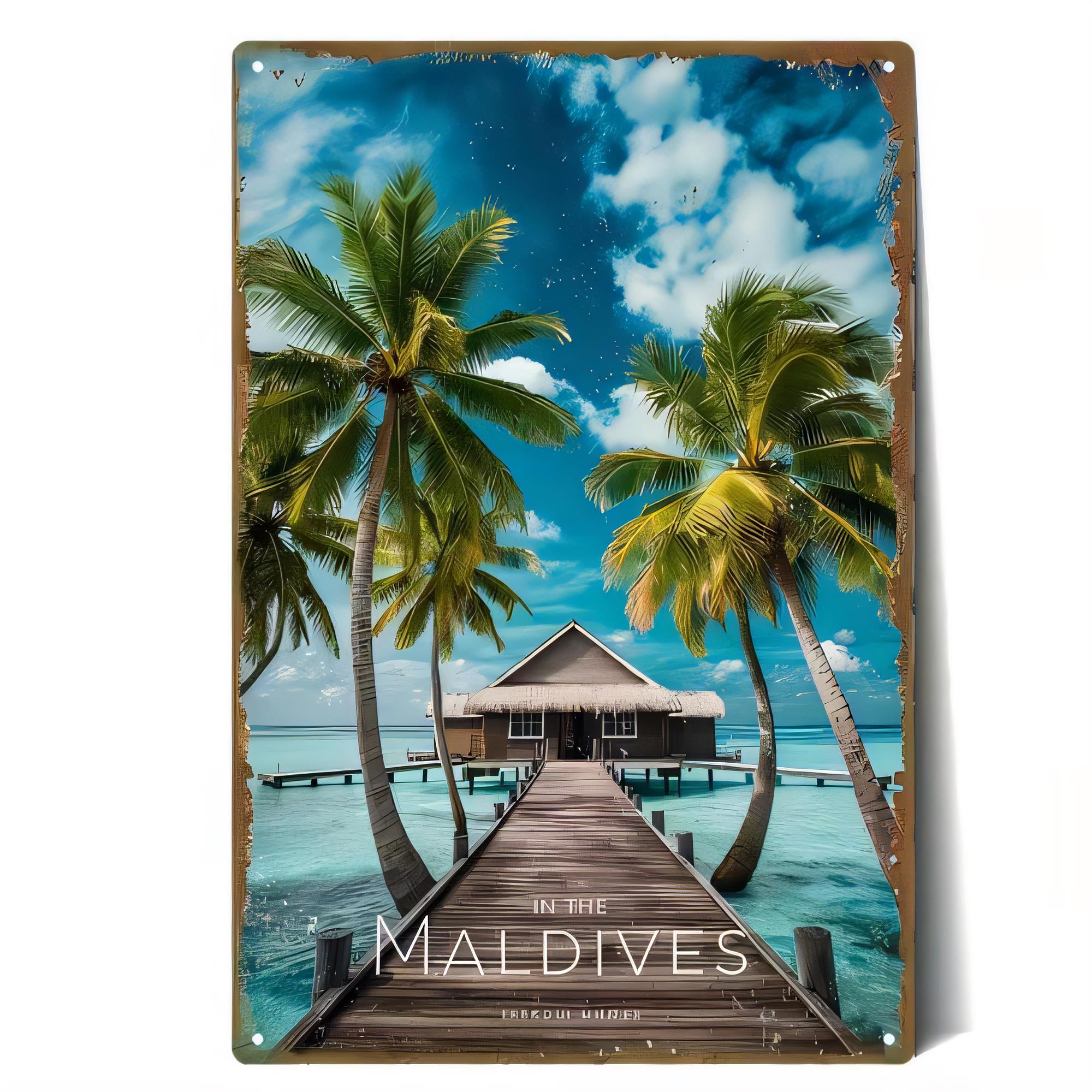 Tin Sign Metal Vintage Beach P - Home Decor Tree recensie en prijs