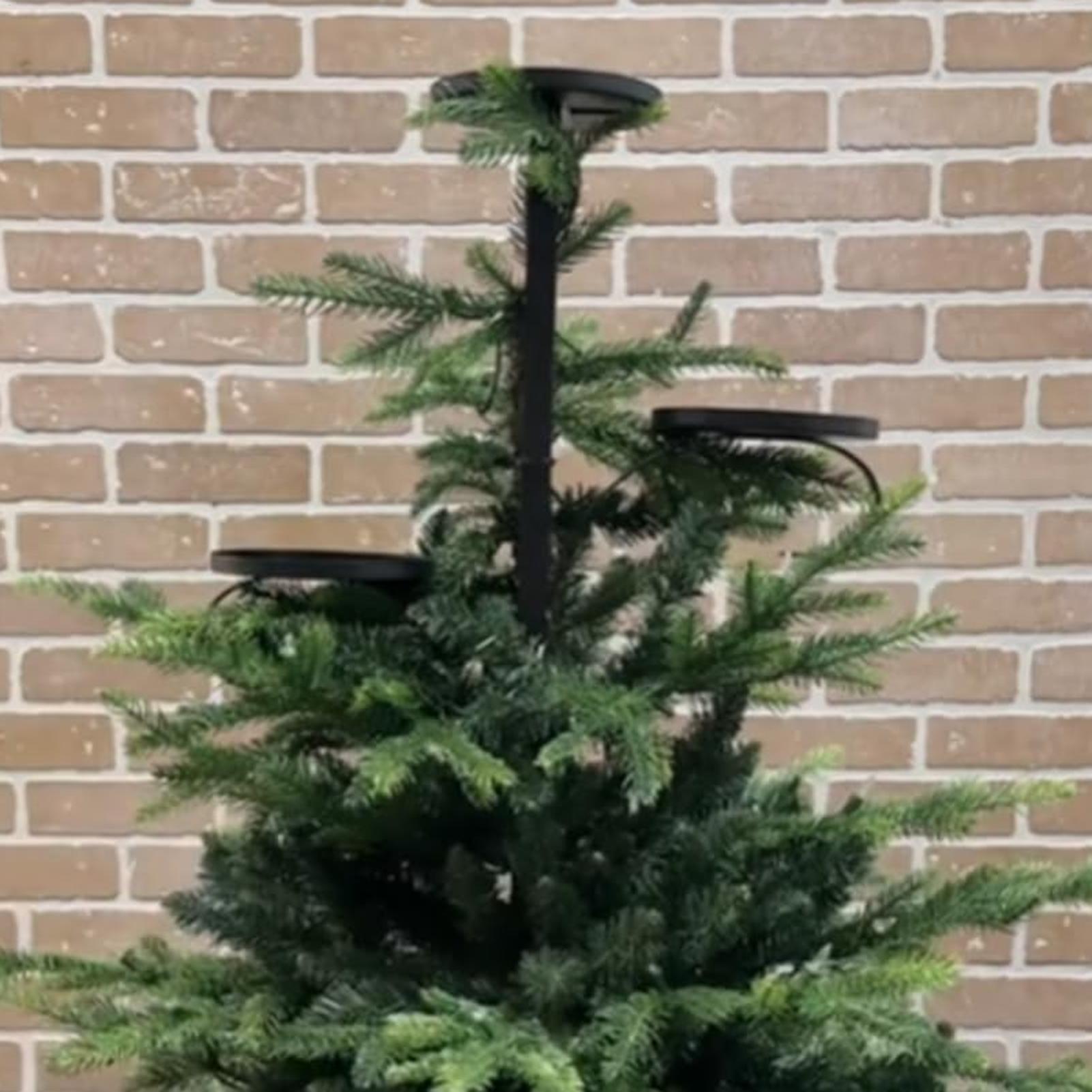 Metaal Zwart Triple Tree Toppe - Home Decor Tree recensie en prijs