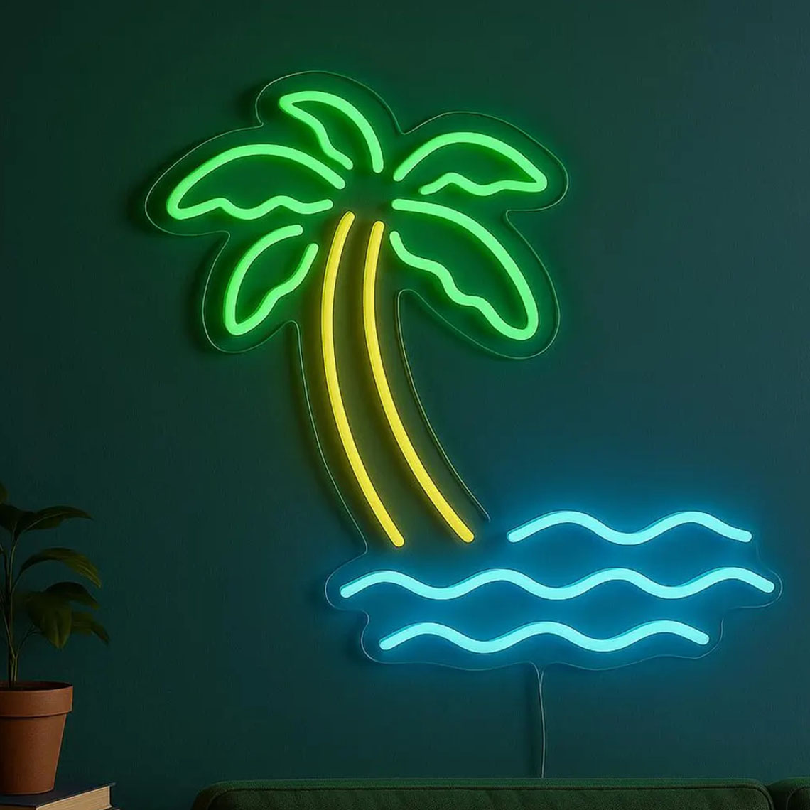 Palmboom neonbord tropisch str - Home Decor Tree recensie en prijs