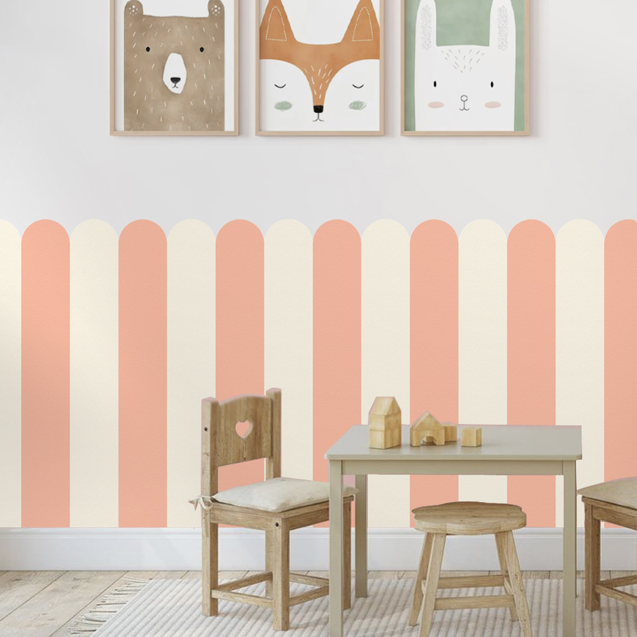 Veelkleurig verticaal gestreep - Home Decor Wallpaper recensie en prijs