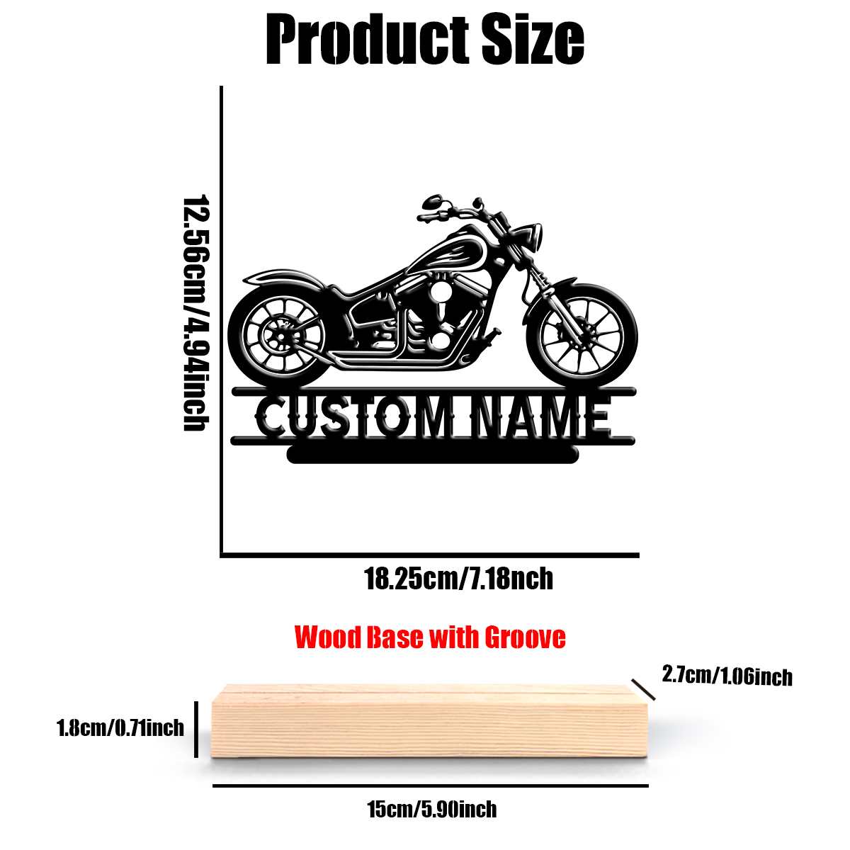 1Pc Csutom Naam Road Motorbike - Home Decor Inspo recensie en prijs