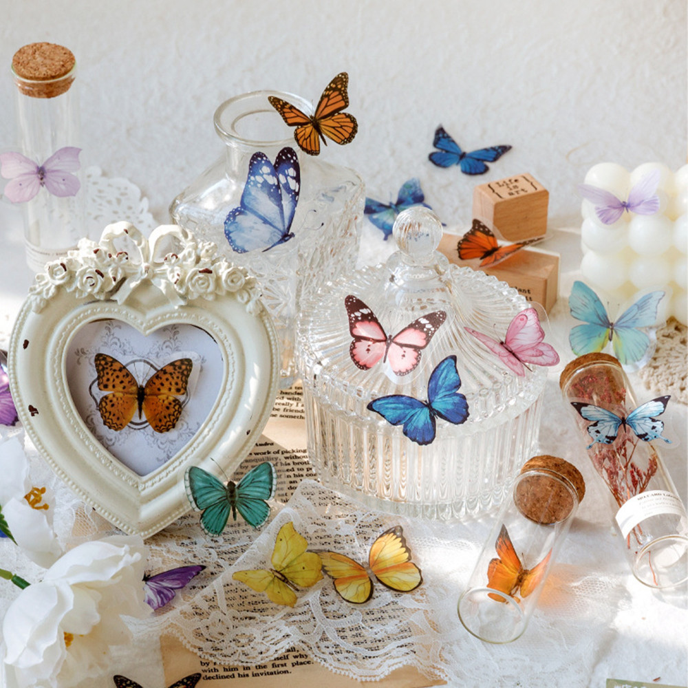 40 Stks/zak Vlinderstickers Hu - Home Decor Scrap recensie en prijs