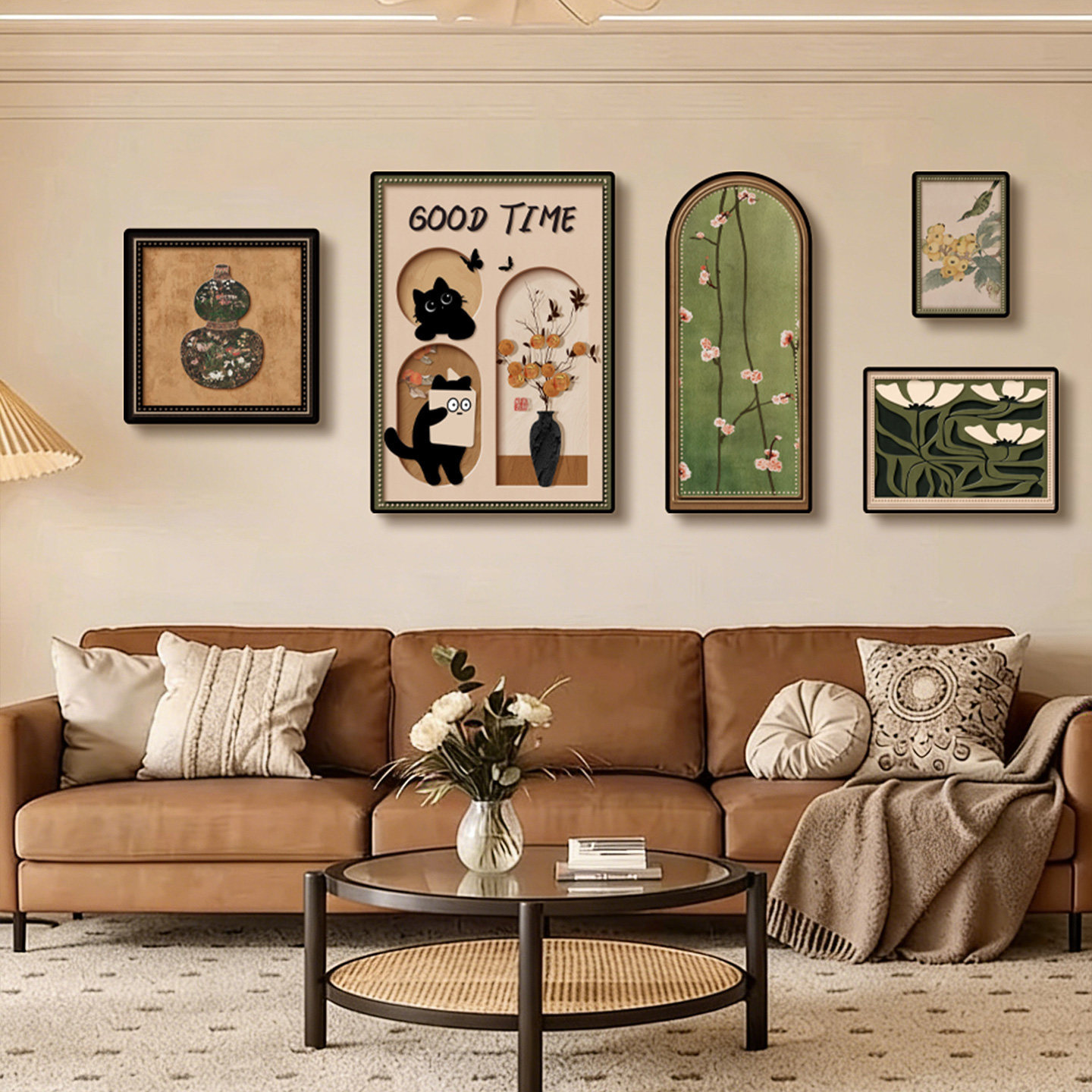 Franse antieke stijl woonkamer - Abstract Oil Painting recensie en prijs